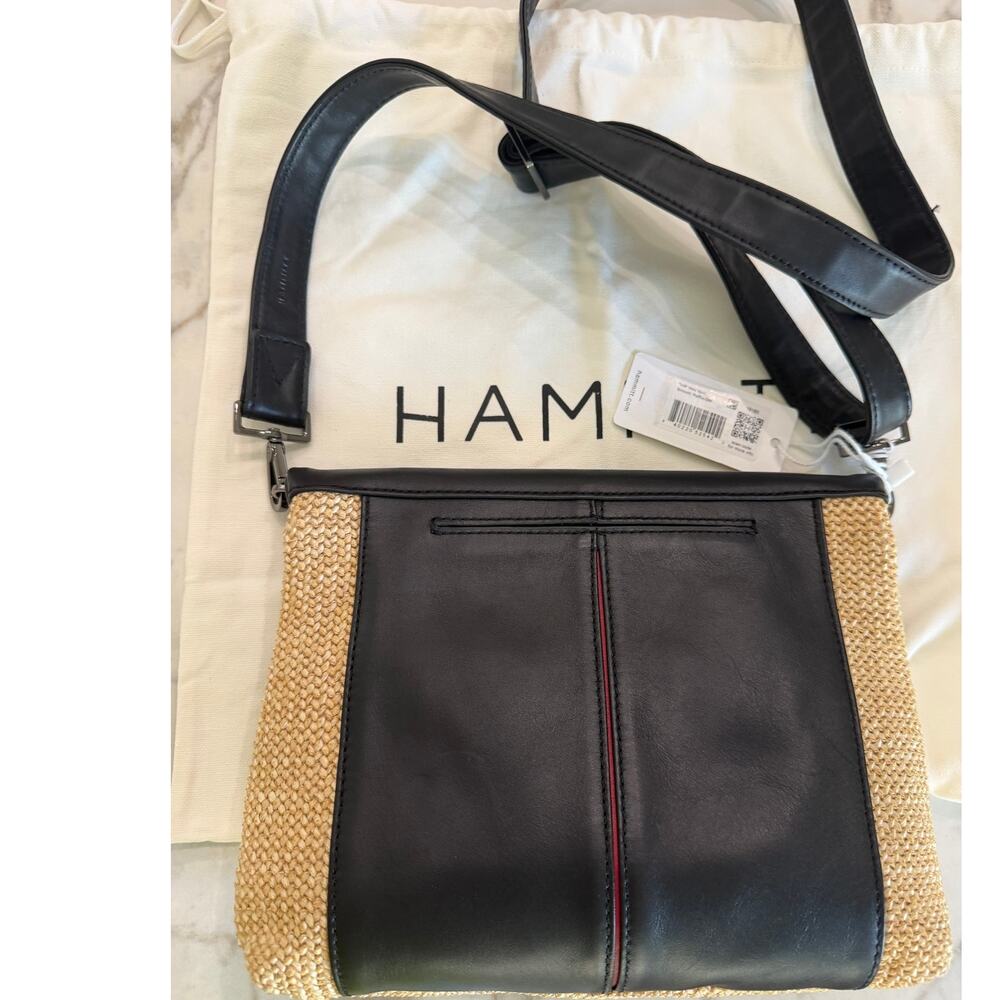 Hammitt NEW VIP Noir Smooth Raffia/Gunmetal - Picture 2 of 9